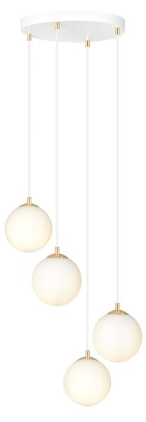 Emibig modern függeszték royal fehér arany emi1244/4