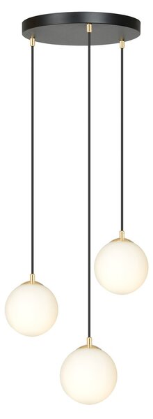 Emibig modern függeszték royal fehér fekete arany emi1243/3