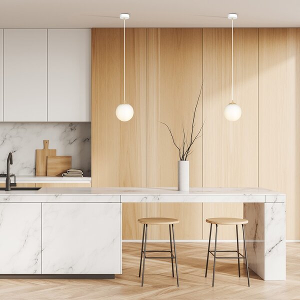 Emibig modern függeszték royal fehér arany emi1244/1