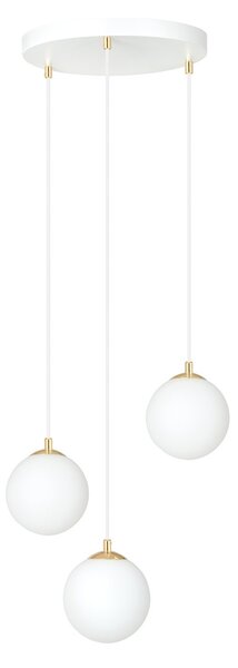 Emibig modern függeszték royal fehér arany emi1244/3