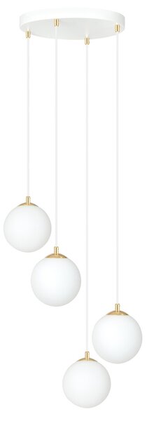 Emibig modern függeszték royal fehér arany emi1244/4