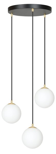 Emibig modern függeszték royal fehér fekete arany emi1243/3