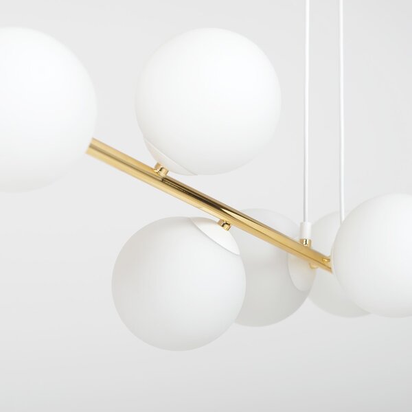Emibig modern függeszték gravity fehér arany emi1242/8