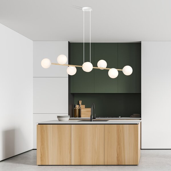 Emibig modern függeszték gravity fehér arany emi1242/8