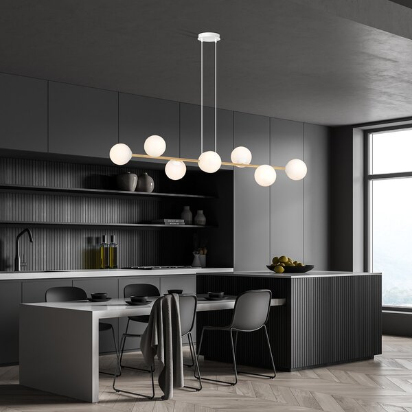 Emibig modern függeszték gravity fehér arany emi1242/8