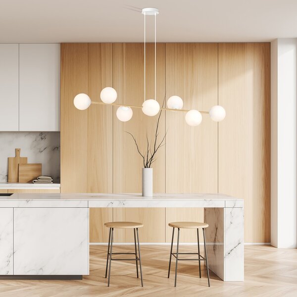 Emibig modern függeszték gravity fehér arany emi1242/8