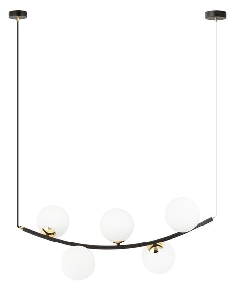 Emibig modern függeszték ritz fehér fekete arany emi1298/5