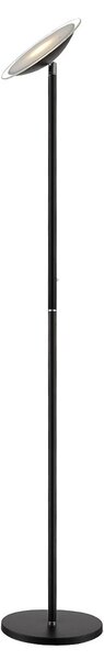 Állólámpa Lindby, Malea, dimmable, Fekete, Nappali, Fém, Modern
