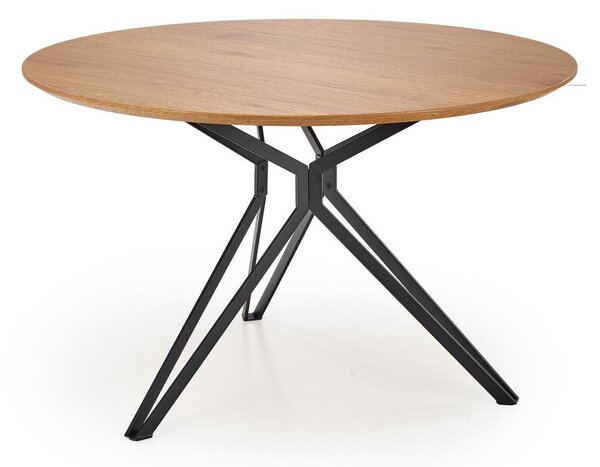 Asztal Houston 541, 76cm, Arany tölgy, Fekete