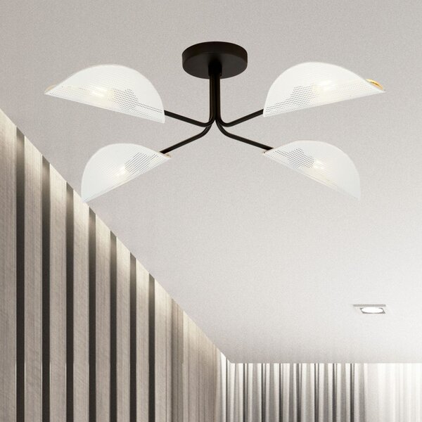 Emibig modern mennyezeti lámpa gomez fehér fekete arany emi1173/4