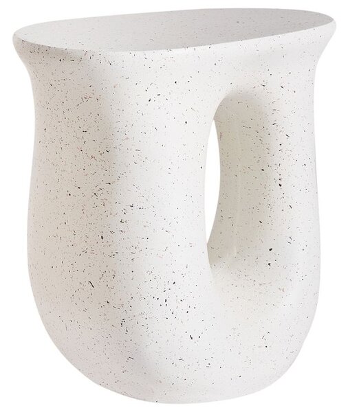 Kisasztal IDRO 42 cm 28 cm Terrazzo hatású Fehér terrazzo