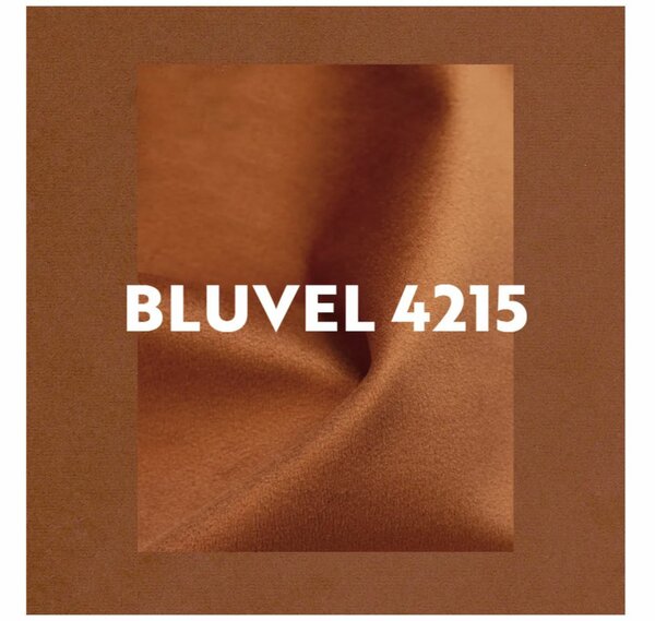 Lord Velvet Fahéjbarna Bársony Füles Fotel Wenge Lábakkal