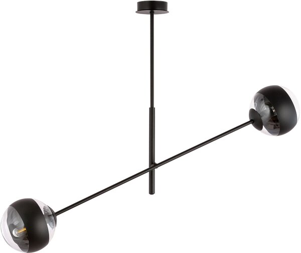 Emibig modern függeszték linear fekete átlátszó emi1168/2