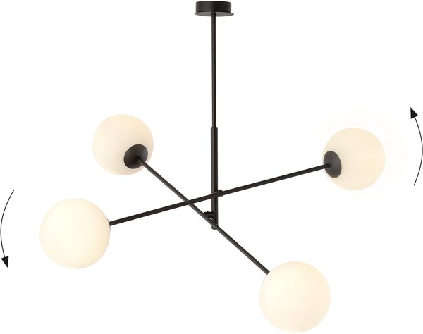 Emibig modern függeszték linear fehér fekete emi1169/4