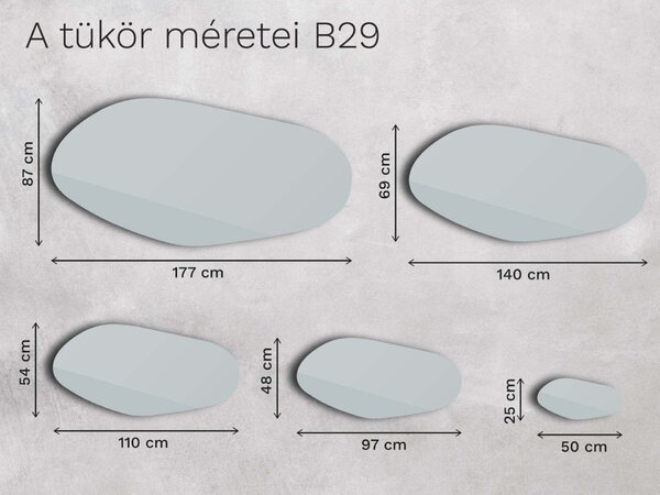 Bronz tükör Base B29 110×54