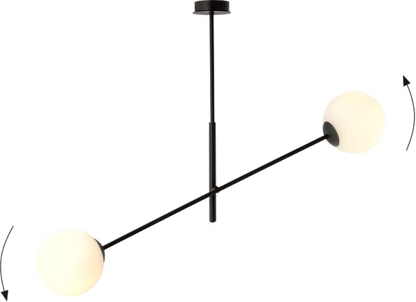 Emibig modern függeszték linear fehér fekete emi1169/2