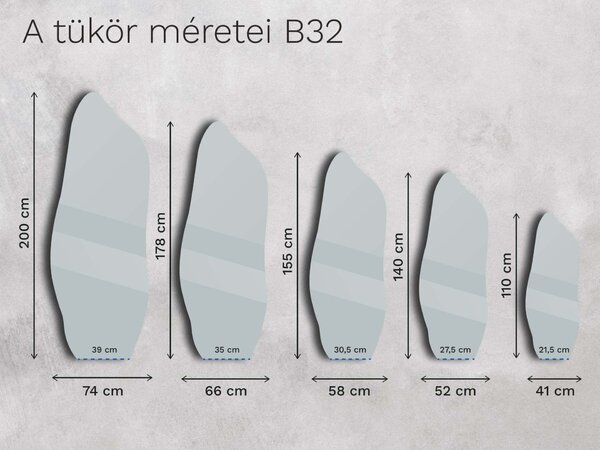 Antik tükör Base B32