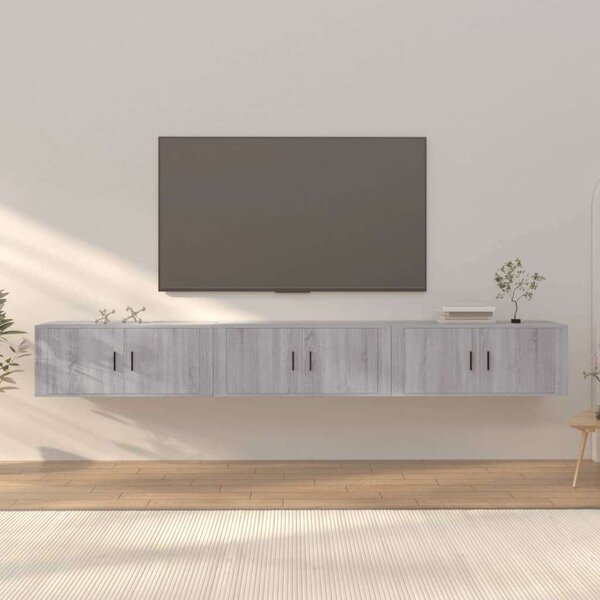 VidaXL Falra Szerelhető TV Szekrény Szett - 3 db - 100x34,5x40 cm