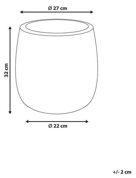 Virágcserép LIVADIA 27 cm Tópszín