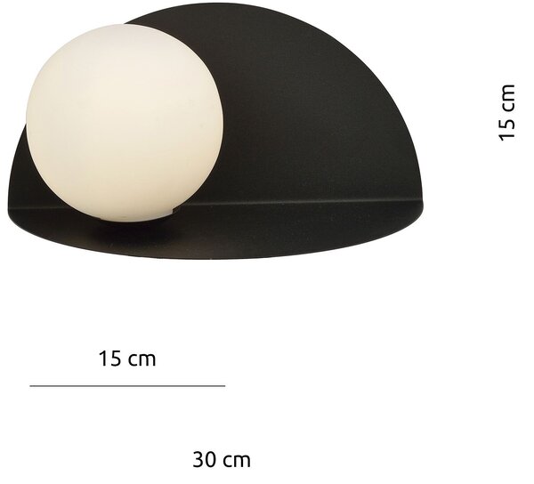 Emibig modern fali lámpa form fehér fekete emi1166/7