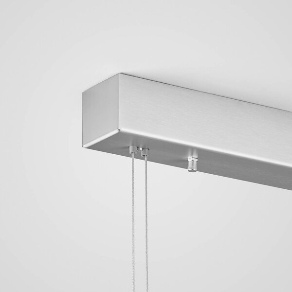 Quitani LED-es függőlámpa Malu, arany oxidált, hossza 100 cm, dimmelhető, Sárgaréz / arany, Nappali / Étkező, Alumínium, Modern