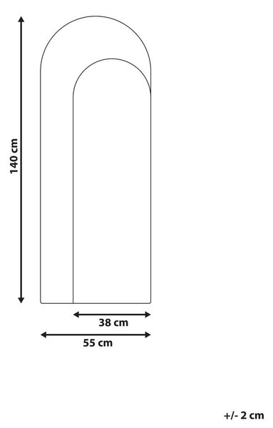 Falitükör GROISES 55 cm 140 cm Narancssárga