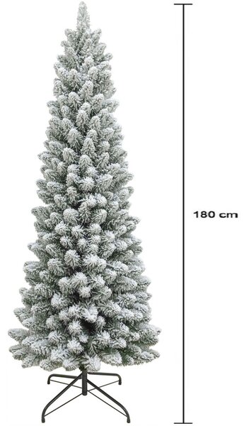 MagicHome Clark műfenyő, havas ezüstfenyő, 180 cm