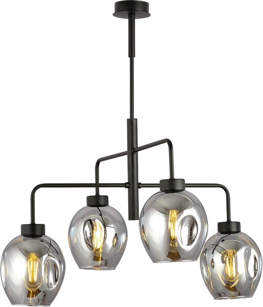 Emibig modern csillár lukka fekete grafit emi1163/4