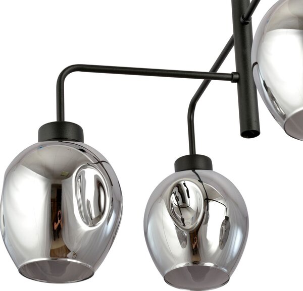 Emibig modern csillár lukka fekete grafit emi1163/4