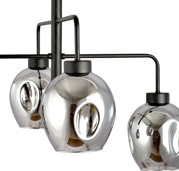 Emibig modern csillár lukka fekete grafit emi1163/4