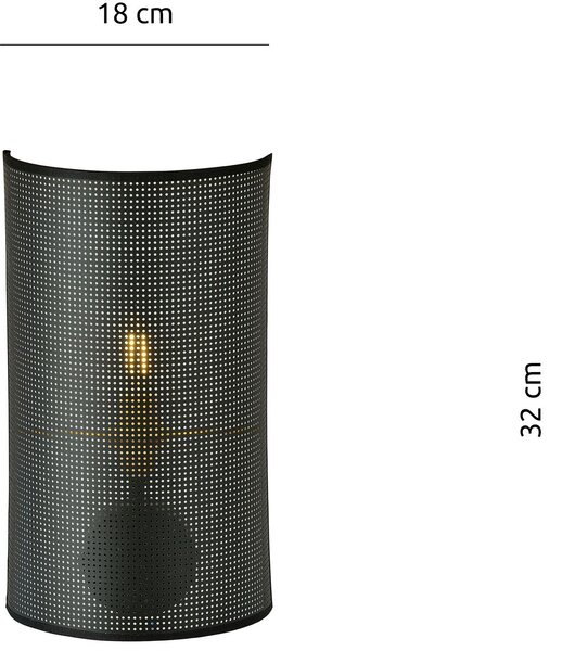 Emibig modern skandináv fali lámpa aston fehér fekete arany emi1148/k1