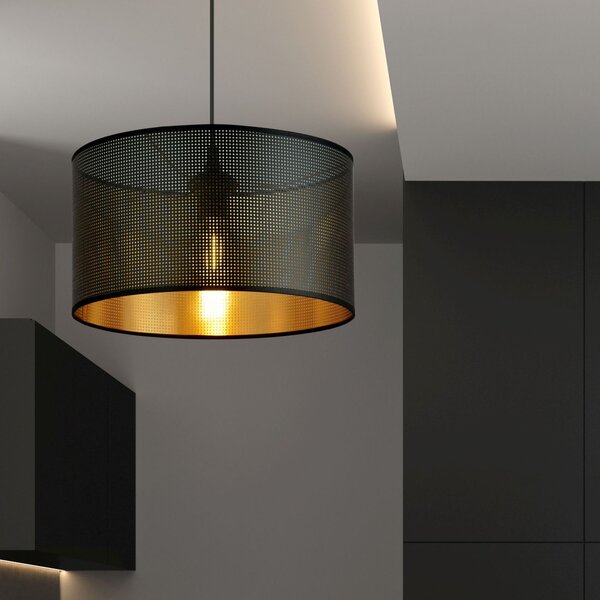 Emibig modern skandináv függeszték aston fekete arany emi1148/1