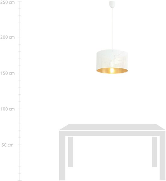 Emibig modern skandináv függeszték aston fehér fekete arany emi1147/1