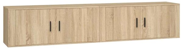 VidaXL 2 db sonoma-tölgyszínű fali TV-szekrény 100 x 34,5 x 40 cm