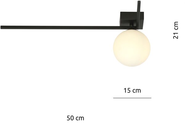 Emibig modern mennyezeti lámpa imago fehér fekete emi1130/1f