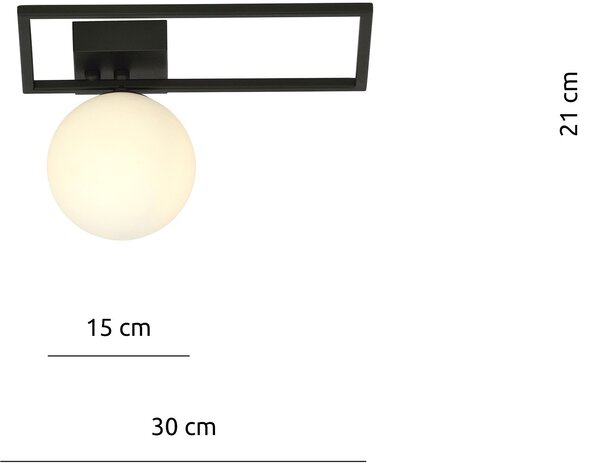 Emibig modern mennyezeti lámpa imago fehér fekete emi1130/1d