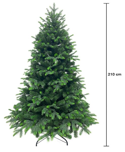MagicHome 3D-s műfenyő, 210 cm, átmérő 142 cm