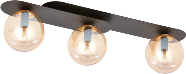 Emibig modern mennyezeti lámpa plaza fekete mézédes emi1120/3