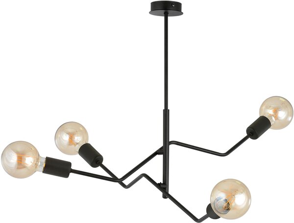 Emibig modern mennyezeti lámpa frix fekete emi1126/4