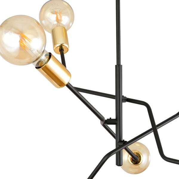 Emibig modern mennyezeti lámpa bolt fekete emi1125/6