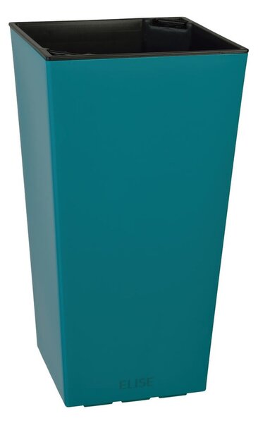 Elise türkiz matt kültéri kaspó, magasság 26 cm - Gardenico