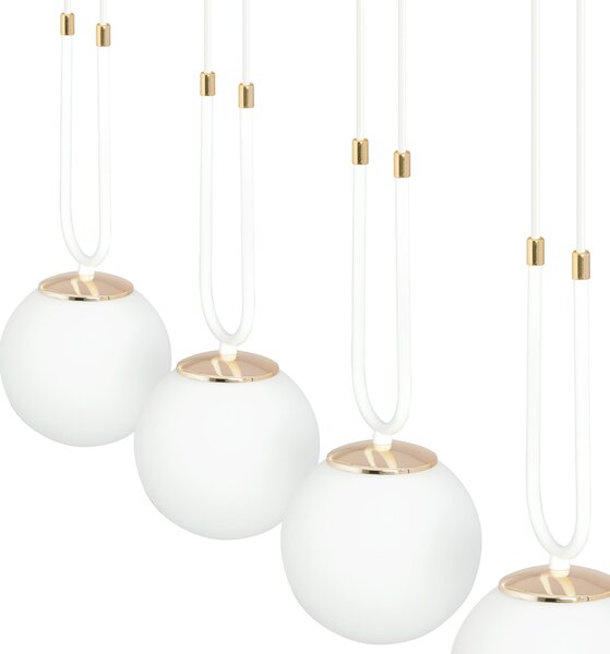 Emibig modern függeszték glam fehér emi1115/4