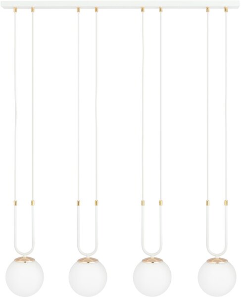 Emibig modern függeszték glam fehér emi1115/4