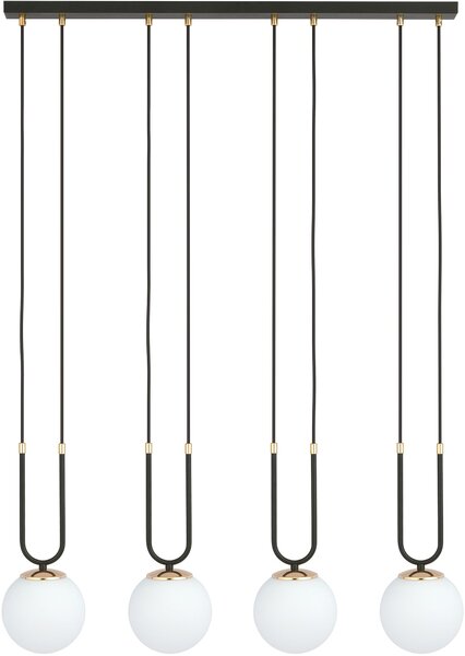 Emibig modern függeszték glam fehér fekete emi1112/4