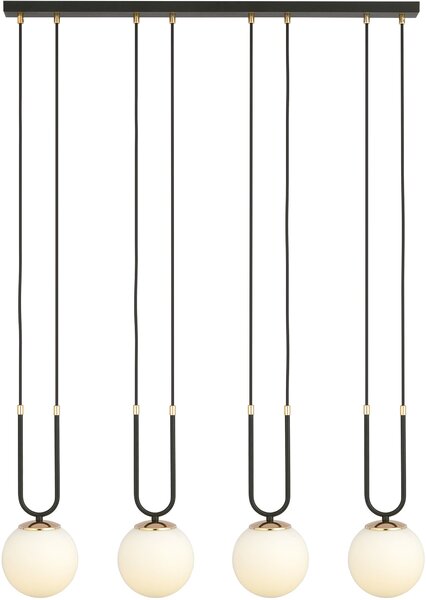 Emibig modern függeszték glam fehér fekete emi1112/4
