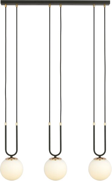 Emibig modern függeszték glam fehér fekete emi1112/3