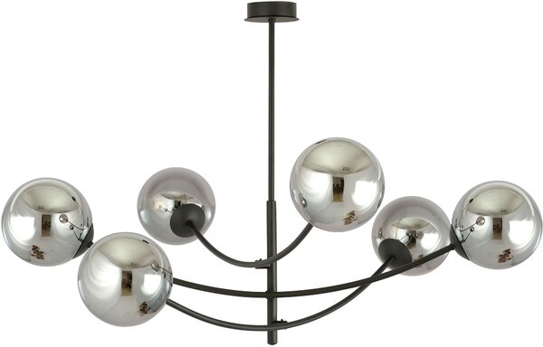 Emibig modern mennyezeti lámpa hunter fekete grafit emi1100/6