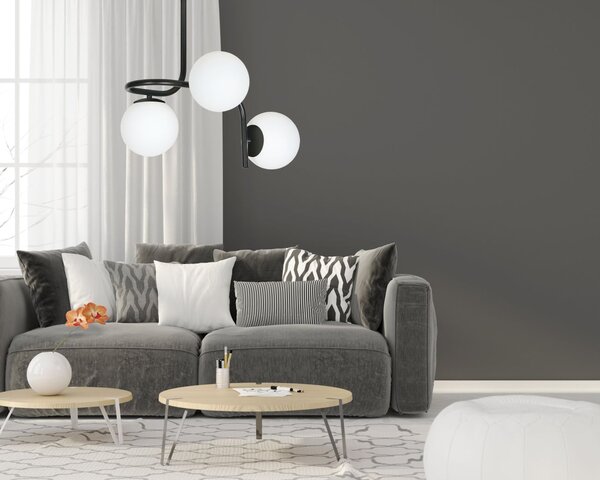 Emibig modern mennyezeti lámpa kalf fekete emi1030/3