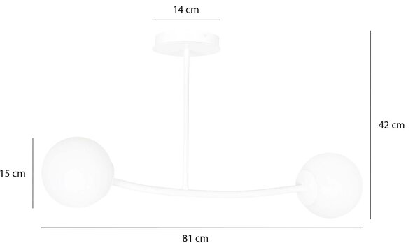 Emibig modern mennyezeti lámpa halldor fehér emi1025/2