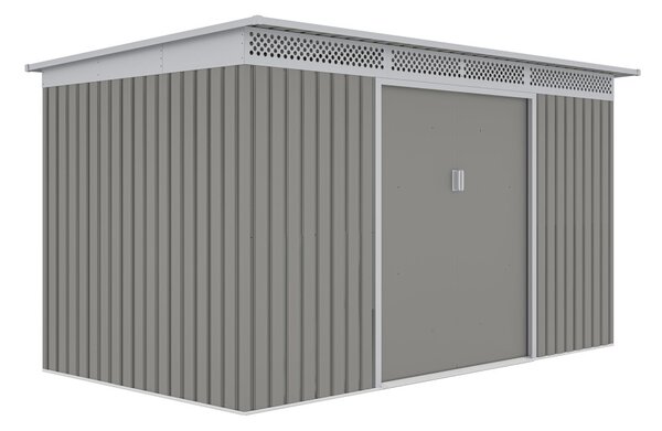 Kerti ház G21 GRAH 700 - 340 x 206 cm, metál szürke